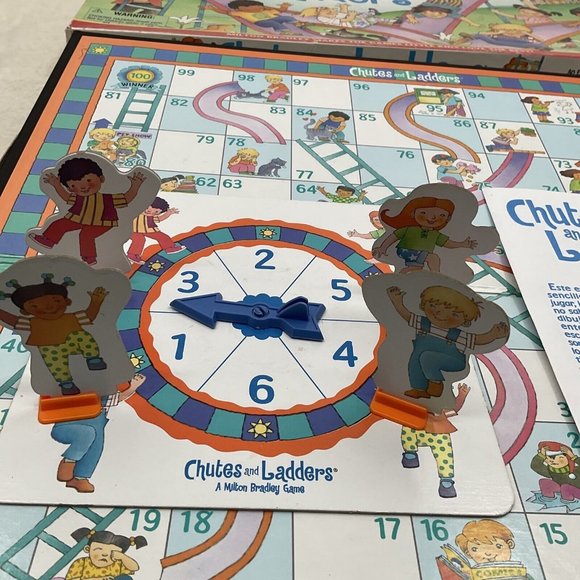 Vintage 1997 Chutes and Ladders Board Game 100% Complete Spanish Instructions - Picture 4 of 7